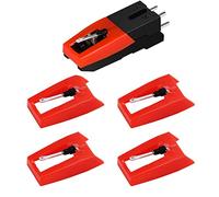 banpa Pack of 2 Turntable Replacement needle with Ceramic Tip for ION iCT09RS Quick Play LP, Power Play LP, Quick Play Flash, Contour LP, Vertical Vinyl, Archive LP, Forever LP, Live LP, iLP (4&1 PCS)