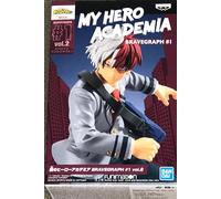 Banpresto 203527 MY HERO ACADEMIA - Shoto Todoroki - Bravegraph - Black, Figurine 14cm