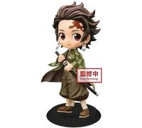 Banpresto - Demon Slayer Kimetsu No Yaiba Figurines - Tanjiro Kamado Ver B Q Posket 14 cm - 4983164165067, Multicoloured