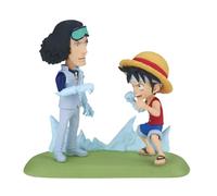 Banpresto Monkey D. Luffy Vs Kuzan One Piece Action Figure, World Collectable Log Stories 9 cm, BP28688P Multicolor, Collectible Figure, Optimal for Anime Fans
