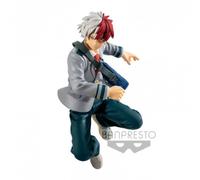 Banpresto 203527 MY HERO ACADEMIA - Shoto Todoroki - Bravegraph - Black, Figurine 14cm