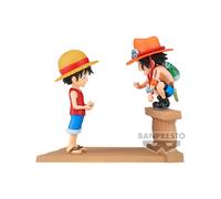 Banpresto BP89475P Monkey D. Luffy & Portgas D. Ace One Piece World Collectable Log Stories Action Figure 8 cm Multi-Coloured