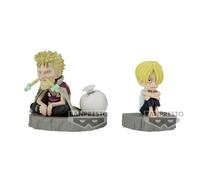 Banpresto Sanji & Zeff World Collectable Stories One Piece Figure 6 Cm Beige