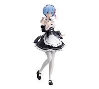 BANPRESTO Rem Re:Zero Action Figure, Starting Life In Another World, Glitter&Glamours, Maid Ver 24 cm, BP28785P Multicolor, Collectible Figure, Optimal for Anime Fans