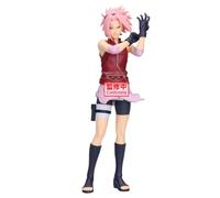 Banpresto Sakura Haruno Naruto Shippuden Action Figure - Grandista 26 cm - PZ71144P Multicolor - Collectible Figure - Ideal for Anime Fans