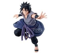 Banpresto Vibration Stars Sasuke Uchiha | Naruto Shippuden Figure | 14cm PVC Statue | Official Banpresto Collectible | Dynamic Action Pose | Non-Articulated Display Model