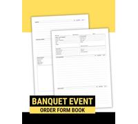 Banquet Event Order Form Book