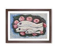 Banquet in Silence by Marsden Hartley Framed Print | A2 Walnut Framed Wall Art | Ready to Hang | Modern Nature Picture | Living Room Bedroom Lounge Office