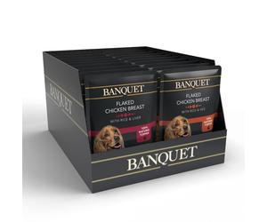 BANQUET Mixed Case Chicken with Rice and Veg/Liver for Dogs - 30 x 100g