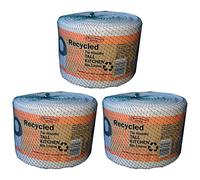 Banquet Recycled 100 Tie Handle Tall Kitchen Bin Liners, White (3 Pack - 300 Bags)