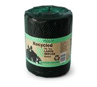 New Recycled 110 Litre Strong Tie Top Large Refuse Sacks Kitchen 90 Black Bags
