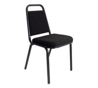 banqueting stacking office visitor chair in black