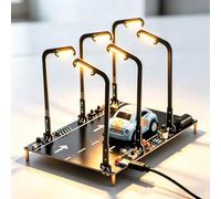 BANRIA DIY Street Light Simulation Soldering Kit, Soldering Project with Light & Sound Control, Motion and Noise Simulation, Electronic Learning Set for School & Home