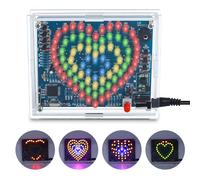BANRIA Soldering Practice Kit, Heart-Shaped LED Light DIY Soldering Project Kit with 20 Flashing Effects, DIY Electronics Kit for Home School Training Learning, Valentine's Day Gift for Lovers/Family