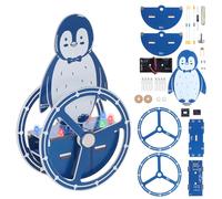 BANRIA Through-Hole Soldering Practice Kit - DIY Wobbling Penguin Soldering Project with Motion-Activated RGB Lights, Electronics Project for Beginners to Learn Soldering & Balance Physics