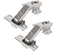 BANSHAN 135 Degree Cabinet Hinge Kitchen Cabinet Door Hinge Cabinet Door Soft Closing Angle Hinge Wardrobe, 1 Pair (4 Holes)