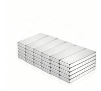 BANSHAN Strong Magnet, 30 Pack 20 x 5 x 2 mm Neodymium Magnets, Magnetic Strips, Bar Magnets, Permanent Rare Earth Magnets with Double-Sided Adhesive, Fridge Magnet Bar for Crafts, Tools, Wall, Board