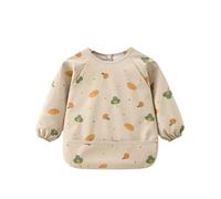 BANSHAN Weaning Bib with Long Sleeves & BLW, Soft and Skin-Friendly Material, Coverall Bibs for Baby Feeding,Toddler Led Feeding Sleeved Accessories for Babies from 6 Months Waterproof Apron