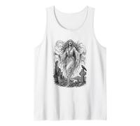 Banshee Celtic Spirit Irish Folklore Sacred Line Art Tank Top