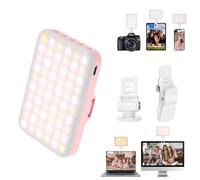 BANSINE Selfie Light - LED Phone Light USB-Rechargeable - Portable Photo Light with 97+ CRI, Up to 6500K Color Temperature Camera Light for Selfie, Zoom Conference, Video, Makeup and Live Stream