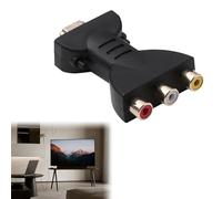 Bansusu 1Pc HDMI to AV Converter 1080p High Definition Simple Plug and Play Installation AV to HDMI Adapter Gold Plated Interface RCA Component Converter for TV Laptop Xbox PS2 PS3 Camera DVD