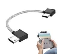 Bansusu 1Pc Type C To Micro USB For DJI 15cm Micro AB To Type C Cable Drone Adapter USB C Charging Line Remote Controller Wire RC Accessories For DJI Mavic Mini Mavic Pro Mavic Air Spark Drones Black
