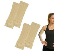 Bansusu 2 Pairs Arm Sleeves Durable Soft Comfortable Breathable Compression Sleeve Arm Good Elasticity Non Slip Upper Arm Support Multi Functional Use For Women Men Tattoo Covering Sun Precaution