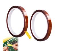 Bansusu 2 Rolls Heat Resistant Tape High Insulation High Temperature Tape Multi-Applications Kapton Tape for Soldering 3d Printer Sublimation Heat Transfer Tape