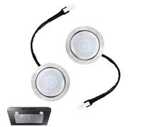 Bansusu 2pcs Range Hood Light Bulbs Stainless Steel Range Hood LED Light Replacement Recessed Kitchen Range Hood Light Bulb DC 12V Range Hood Light for Kitchen High Brightness