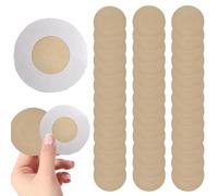 Bansusu 40 Pcs Nipple Covers Disposable Breast Pasties Invisible Breathable Soft Nipple Stickers For Dress Clothing Wedding Dress Party Dress Self-Adhesive Pasties For Women Girl Nude