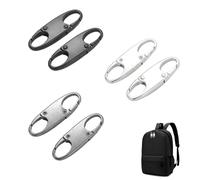 Bansusu 6 Pcs Zip Lock Small Zipper Pull Locks Mini Snap S Anti Theft Can Make Backpack Lock for Backpacks Camping Fishing Traveling Outdoor Sports