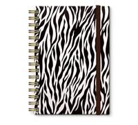 Bansutay Cute Spiral Notebook, Journal for Women, Hardcover Spiral Journal, 5.5 x 8.3 Inches, 120 Pages,100gsm Paper, for Gifts Nurse Teacher Women Office Supplies(Zebra Pattern)