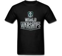 banta Men's World of Warships Logo T-Shirt S ColorName Short Sleeve T-Shirt Black M