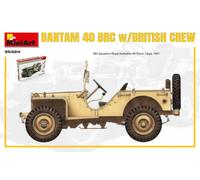 Bantam 40 Brc W/ British Crew Plastic Kit 1:3 5 Model Miniart