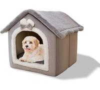 BANTASE Cat Bed, Beds For Indoor Cats, Washable Cave House Cozy Hideout, Cute, Toast-Shaped(C,M)