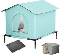 BANTASE Cat Bed, Cute House, Removable And Washable Pet Cave, Portable With Cushion, Warm(B,Medium)