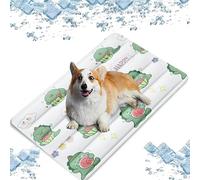BANTASE Cat Cooling Mat Pad For Summer, Natural Cooling For Puppy Dog Cat Pet Washable Reusable Absorbent Sleeping Beds Pad(B,Large)