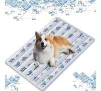 BANTASE Cat Cooling Mat - Self Pet Cats Cat Cool Mat Pad Bed Mattress Heat Relief To Help Your Pets Down In The Hot Summer Heat(E,Large)