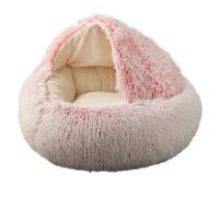 BANTASE Cat House, Cute Cave Bed, Cozy Soft For Indoor, Enough Interior Space, With Two Removable And Washable Pillows(A,50cm)
