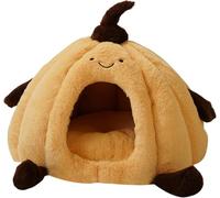 BANTASE Cat House, Cute Cave Bed, Cozy Soft For Indoor, Enough Interior Space, With Two Removable And Washable Pillows(A,XL)