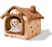 BANTASE Cat House, Cute, Cave Bed, Houses For Indoor Cats, Soft And Warm Dog(D,L)