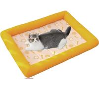 BANTASE Cooling Mat For Dog, Pet Cooling Mat Non-Toxic Gel Self Cooling Pad For Dogs And Cats, Pet Cool Mat Dog Cool Pad For Crates, Kennels And Beds Perfect For Hot Summer Days(Color:Orange,Size:L)