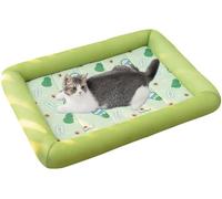 BANTASE Cooling Mat For Dogs Cats, Dog Cooling Mat 100% Non-Toxic Gel, Pet Self Cooling Mat For Cats Dogs, Settle Mat For Dog,Dog Summer Essentials(Color:Grün b,Size:M)