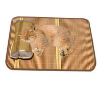 BANTASE Dog Cooling Mat | Pets Cooling Mats Washable Fabrics & Waterproof Bottom,Waterproof & Washable Bamboo Cool Mat For Kennels Crates(M)