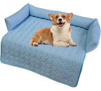 BANTASE Dog Cooling Mat, Sturdy Pet Cool Mat Safe Gel Self Cooling Pad, Suitable For Dogs Cats In Hot Summer(B,90 * 90cm)