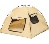 BANTASE Dog House, Indoor Warm And Cozy Cat Cave Bed, Foldable Cute Cat House,With Cooling Pad Comfortable Pet House For Puppy(D,Medium)