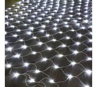 BANTASE Net Lights Outdoor For Garden 6x4M - Waterproof Tree Bushes Net Lights With 8 Modes - Gazebo Lawn Lights For Halloween Decor(Cool White,3m x 2m 320led)