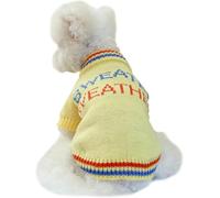 BANTASE Pet Fleece Pullover - Soft Padded Dog Sweater, Comfortable And Warm, Soft And Comfortable, Bright Colours, Easy To Put On And Take Off(F,S)