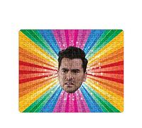 Banter Cards LTD David Rose Face (Rainbow) 1000 Piece Jigsaw Puzzle - Schitts Creek Gifts - Schitts Creek - Contemporary Humorous - All Ages
