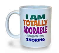 Banterous | Husband Birthday Gifts | “I’m Totally Adorable… Despite My Snoring” Mug | Husband and Boyfriend Gifts | Funny Mug | Dad Birthday | Gift for Him | Presents for Hubby | Boyfriend Present